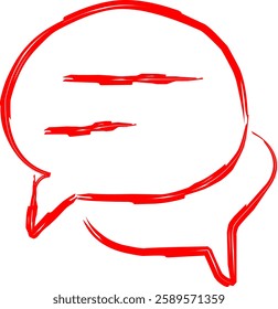 Contact us icon in doodle style. Vector illustration. hand drawn Contact us icon in modern line style.