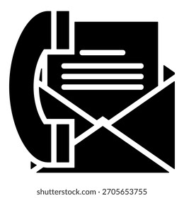 Contáctenos Elemento de icono para el diseño