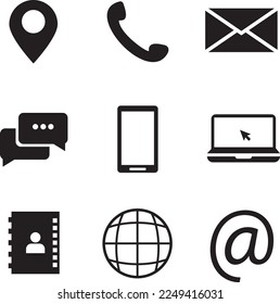 Contact us icon with eps 10 format