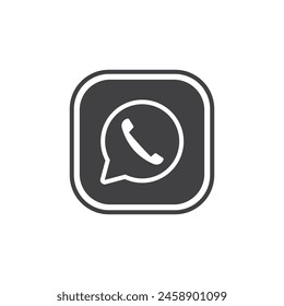 Contact us icon flat design vector