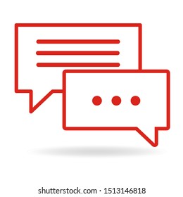 Contact us icon flat style isolated on background. Contact us icon page symbol vector concept flat illustration, EPS10
