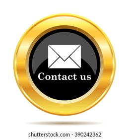 Contact us icon. Internet button on white background. EPS10 vector.