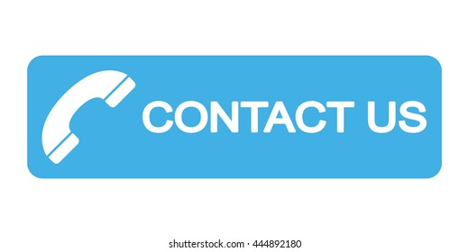 contact us icon on white background