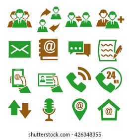 contact us icon set