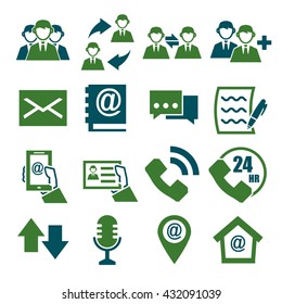 contact us icon set