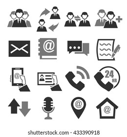 contact us icon set