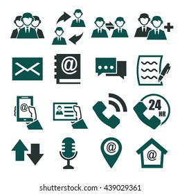 contact us icon set