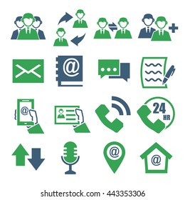 contact us icon set