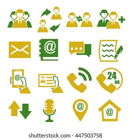 contact us icon set