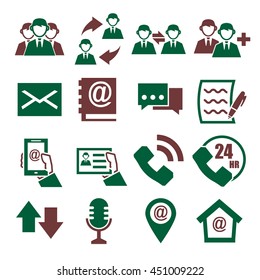 contact us icon set