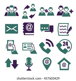 contact us icon set