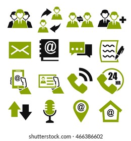 contact us icon set