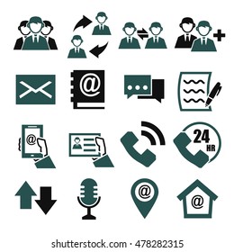 contact us icon set