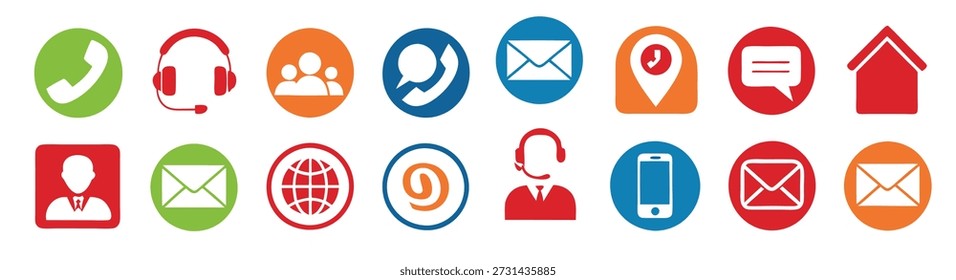 Conjunto de ícones para sites e dispositivos móveis 