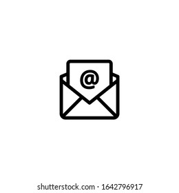 Contact Us Icon. Unique Minimalist Editable Vector.