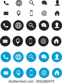 Contact us icon vector. Communication icon set
