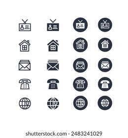 Contact us icon vector. Communication icon set. icon, phone, email, contact, envelope sign.