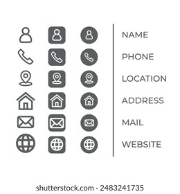 Contact us icon vector. Communication icon set. icon, phone, email, contact, envelope sign.