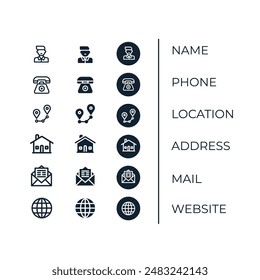 Contact us icon vector. Communication icon set. icon, phone, email, contact, envelope sign.