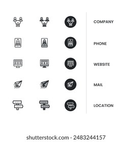 Contact us icon vector. Communication icon set. icon, phone, email, contact, envelope sign.