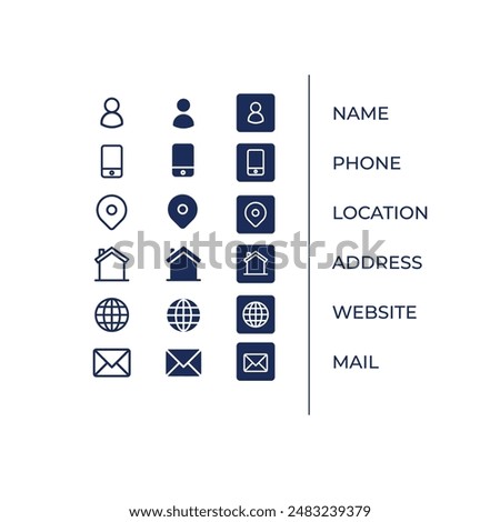 Contact us icon vector. Communication icon set.Business icon for company