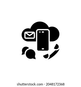 Icono de Contáctanos en vector. Logotipo