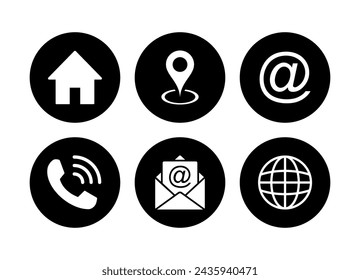 Contact us icon vector. web icon vector. business card contact information icon.