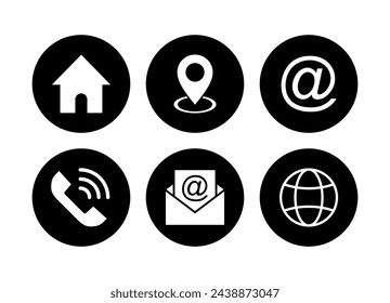 Contact us icon vector. web icon vector. business card contact information icon.