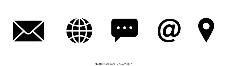 Contacte-nos ícone vetor. ícone da Web vetor. cartão de visita ícone de informação de contato.