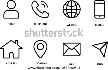 Contact us icon. Web icons set