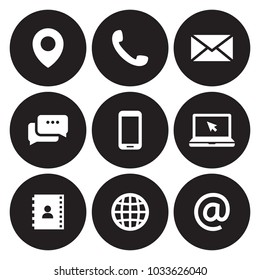 Contact us icons - Shutterstock ID 1033626040