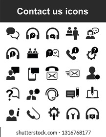 Contact us icons