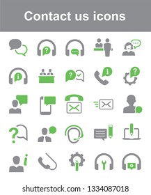 Contact us icons