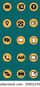 Contact us icons, business icons,communication icons, attractive