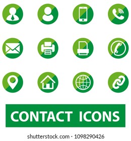 Contact us icons. vector