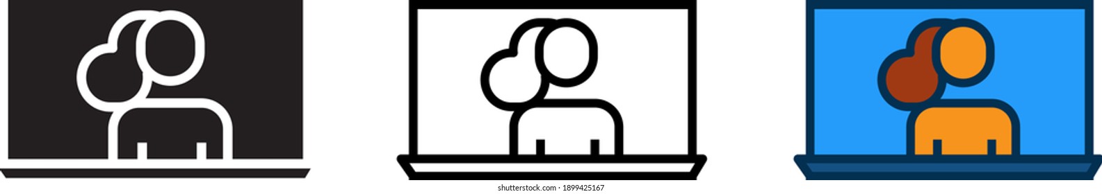 contact us icons, vector illustration	