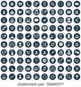 Contact Us Icons Vector Set