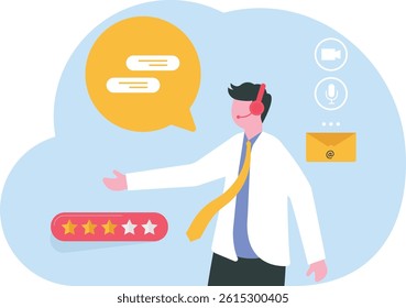 Contact us Illustration, How may I Assist You or Can I Help You vector concept, Organic Customer Support

