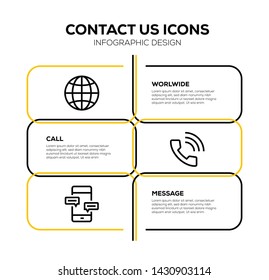 CONTACT US AND ILLUSTRATION ICON CONCEPT