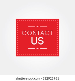 contact us label sticker