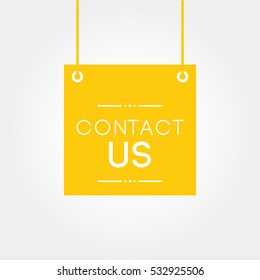 contact us label sticker