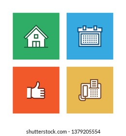 CONTACT US LINE ICON SET