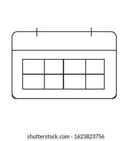 Contact us line icons set vector line draw illustration