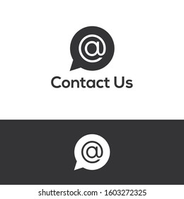 Contact Us Logo and Icon Vector Template