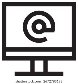Ícone de vetor moderno - Modelo de símbolo de ilustração mínima para Web Mobile App UI Design