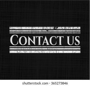 Contact us on chalkboard