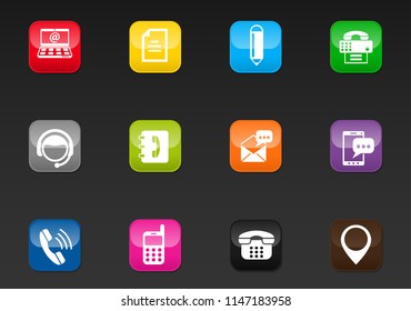 contact us professional web icons for your design