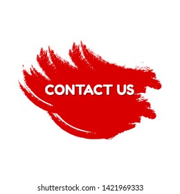 contact us red banner.