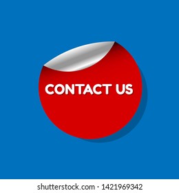 contact us red banner.