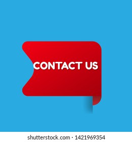 contact us red banner.